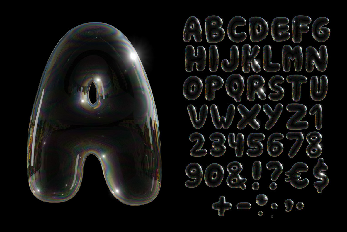 bubble font